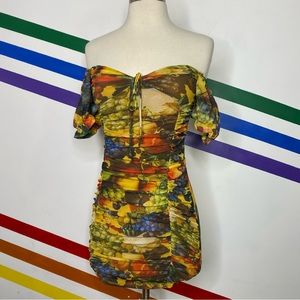 NEW Urban Outfitters Fruit Mesh Mini Dress Size Small
